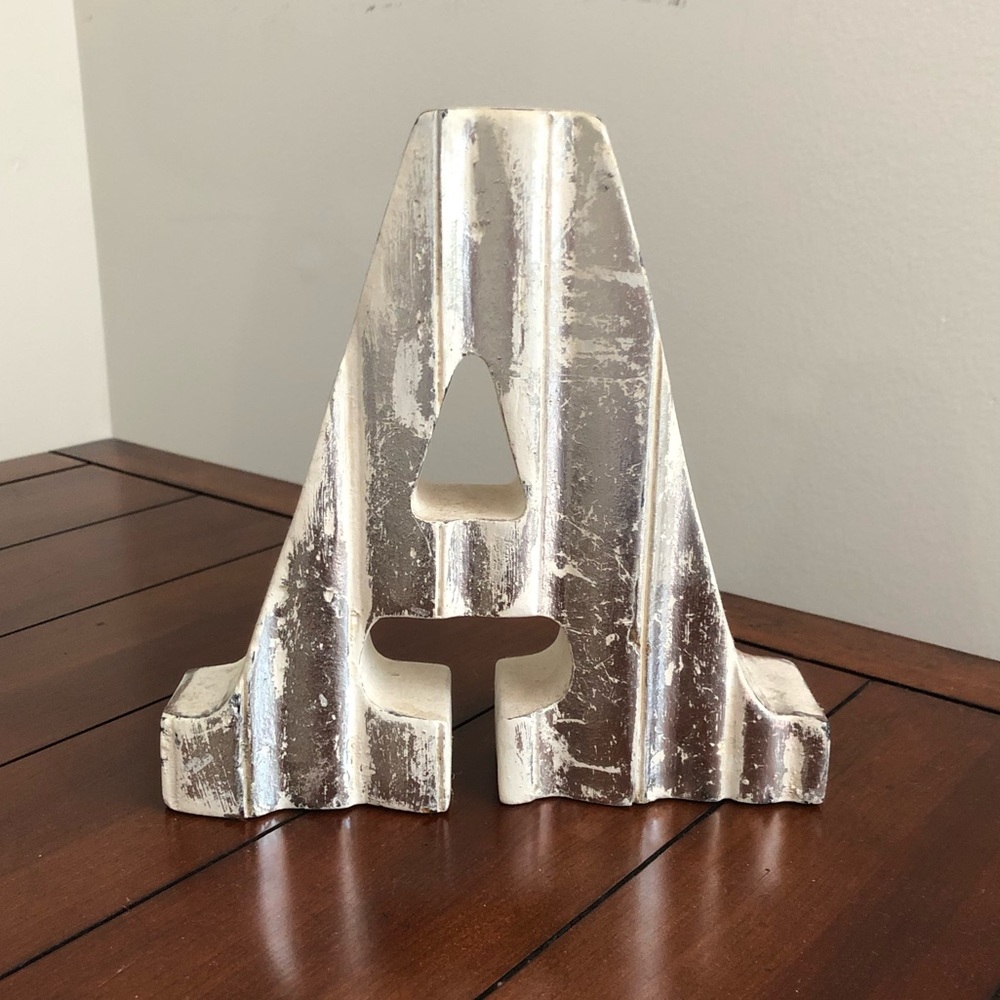 Letter A Decorative Block / Book End Decor